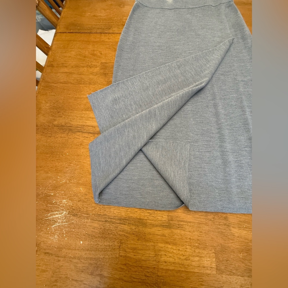 J. Crew Reimagined Heather Gray Merino Blend Pencil Skirt Large - Picture 4 of 8